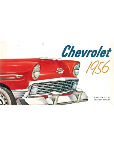 1956 CHEVROLET PROGRAMM PROSPEKT NIEDERLÄNDISCH