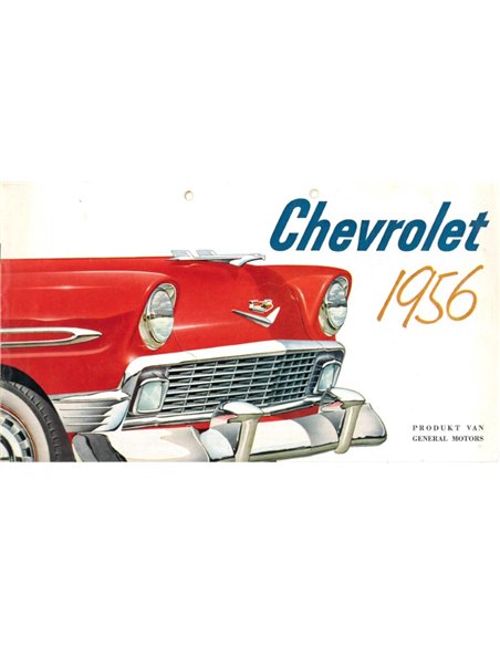 1956 CHEVROLET PROGRAMM PROSPEKT NIEDERLÄNDISCH