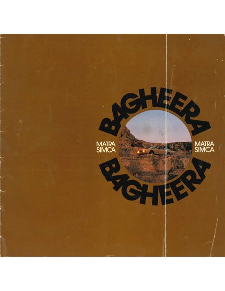 1975 MATRA SIMCA BAGHEERA PROSPEKT NIEDERLÄNDISCH