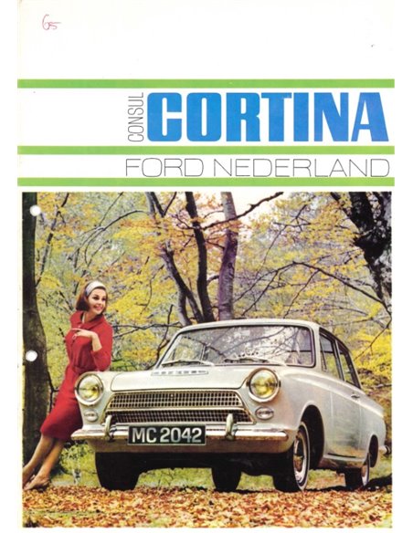 1964 FORD CONSUL CORTINA BROCHURE NEDERLANDS