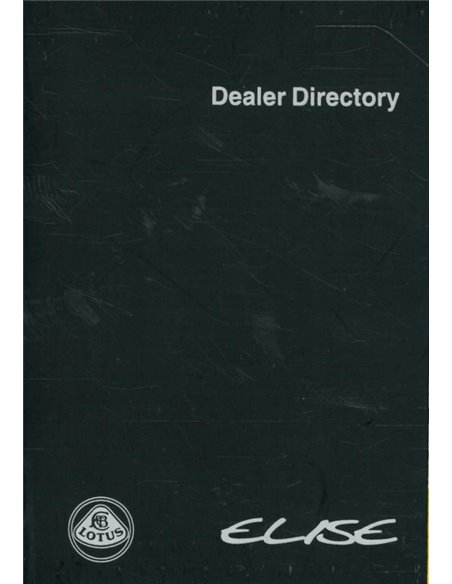 1997 LOTUS ELISE OWNERS MANUAL + POUCH ENGLISH