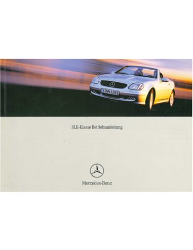 2002 MERCEDES BENZ SLK KLASSE INSTRUCTIEBOEKJE DUITS