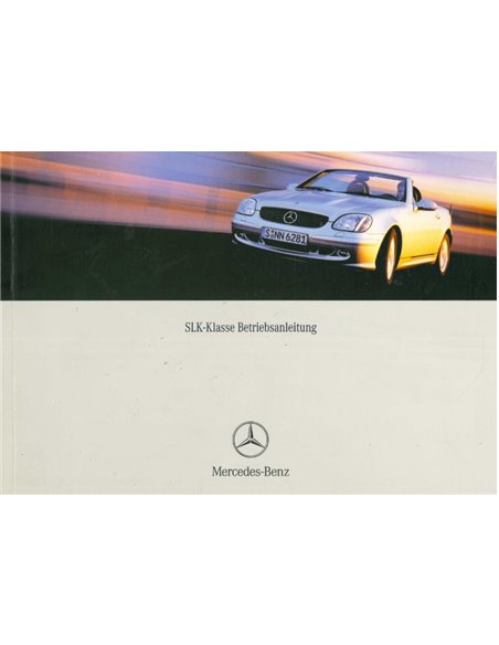 2002 MERCEDES BENZ SLK KLASSE INSTRUCTIEBOEKJE DUITS