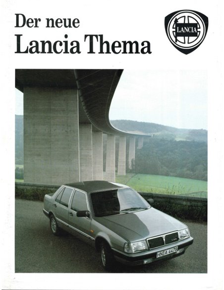 1985 LANCIA THEMA BROCHURE DUITS