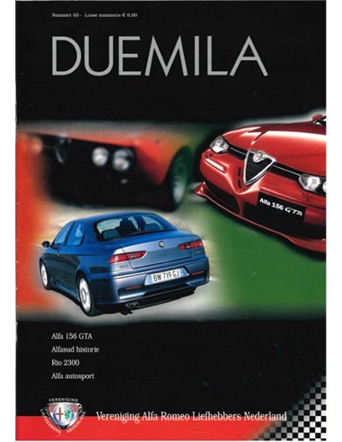 2002 ALFA ROMEO CLUB DUEMILA MAGAZINE 65 DUTCH