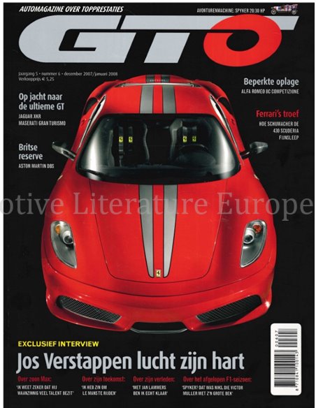 2007/2008 GTO MAGAZIN 06 NIEDERLÄNDISCH