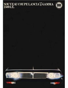 1981 LANCIA GAMMA COUPE 2500 I.E. BROCHURE FRANS