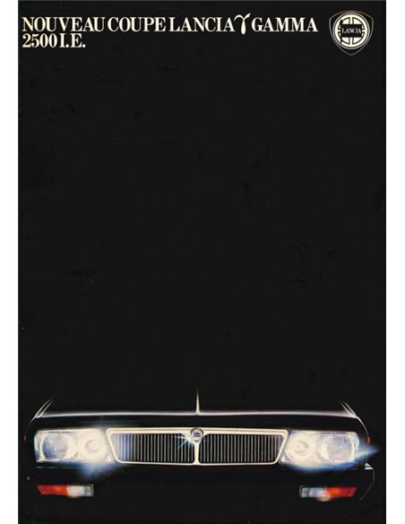 1981 LANCIA GAMMA COUPE 2500 I.E PROSPEKT FRANZÖSISCH