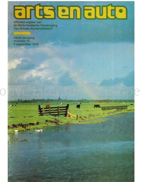 1978 ARTS EN AUTO MAGAZIN 16 NIEDERLÄNDISCH