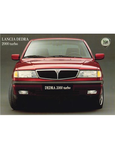 1991 LANCIA DEDRA 2000 TURBO BROCHURE ITALIAN