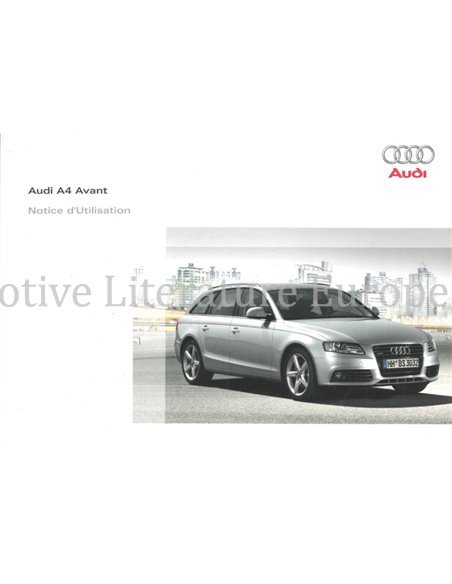2008 AUDI A4 AVANT INSTRUCTIEBOEKJE FRANS