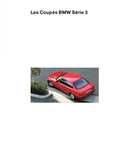 1994 BMW 3 SERIES COUPÉ BROCHURE FRENCH