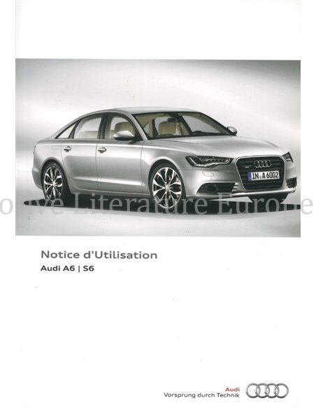 2014 AUDI A6 S6 BETRIEBSANLEITUNG FRANZÖSISCH