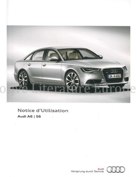 2014 AUDI A6 S6 OWNERS MANUAL FRENCH