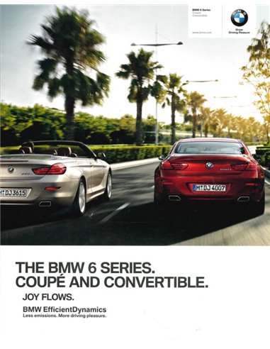 2013 BMW 6 SERIE BROCHURE ENGELS