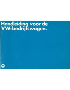 1978 VOLKSWAGEN TRANSPORTER INSTRUCTIEBOEKJE NEDERLANDS