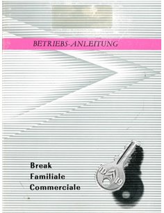 1960 CITROEN ID 19 F INSTRUCTIEBOEKJE DUITS