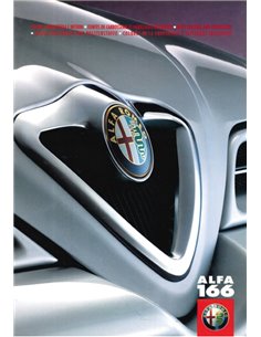 1998 ALFA ROMEO 166 BODY COLOURS AND UPHOLSTERY BROCHURE