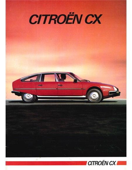 1985 CITROËN CX BROCHURE NEDERLANDS