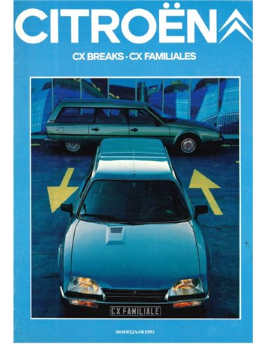 1982 CITROËN CX BROCHURE NEDERLANDS