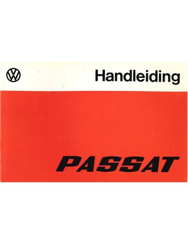 1975 VOLKSWAGEN PASSAT BETRIEBSANLEITUNG NIEDERLÄNDISCH