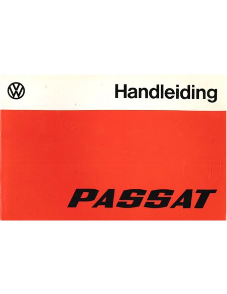 1975 VOLKSWAGEN PASSAT BETRIEBSANLEITUNG NIEDERLÄNDISCH