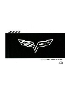 2009 CHEVROLET CORVETTE INSTRUCTIEBOEKJE ENGELS