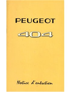 1966 PEUGEOT 404 LIMOUSINE BETRIEBSANLEITUNG FRANZÖSISCH