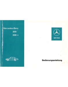 1975 MERCEDES BENZ E KLASSE INSTRUCTIEBOEKJE DUITS