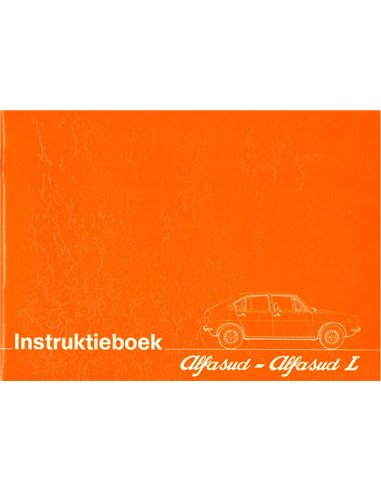 1975 ALFA ROMEO ALFASUD L BETRIEBSANLEITUNG NIEDERLÄNDISCH