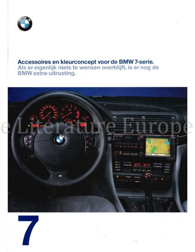 1997 BMW 7 SERIE ACCESSOIRES BROCHURE NEDERLANDS