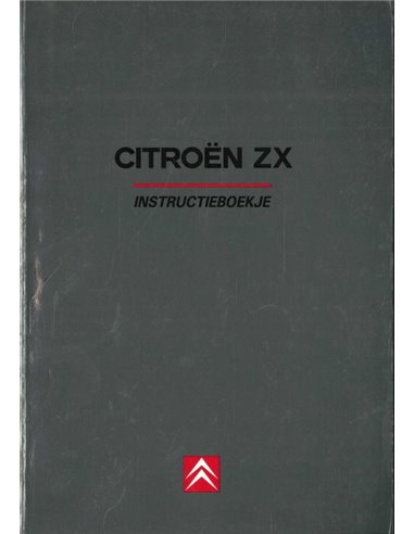 1991 CITROËN ZX BETRIEBSANLEITUNG NIEDERLÄNDISCH