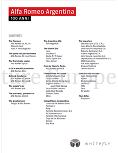 ALFA ROMEO ARGENTINA, 100 ANNI 2