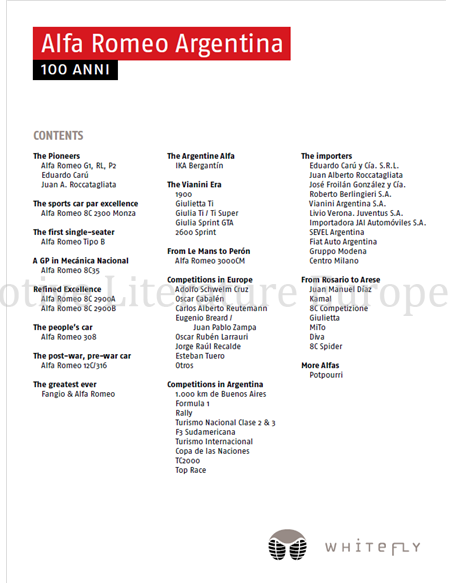 ALFA ROMEO ARGENTINA, 100 ANNI