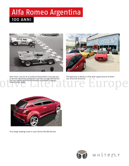 ALFA ROMEO ARGENTINA, 100 ANNI