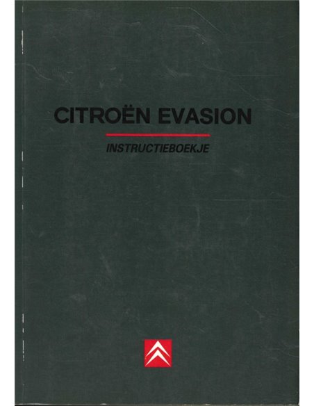 1994 CITROEN EVASION INSTRUCTIEBOEKJE NEDERLANDS