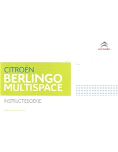 2016 CITROEN BERLINGO MULTISPACE OWNERS MANUAL HANDBOOK DUTCH