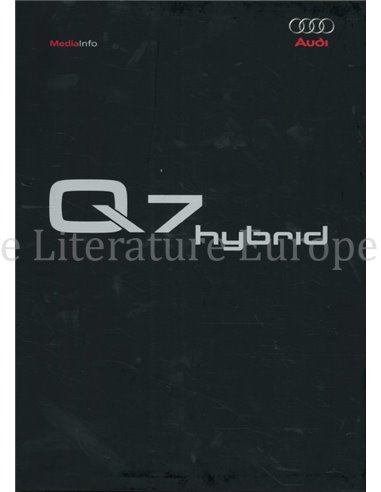2005 AUDI Q7 HYBRID HARDCOVER PRESSEMAPPE DEUTSCH
