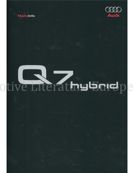2005 AUDI Q7 HYBRID HARDCOVER PERSMAP DUITS