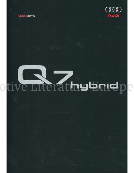 2005 AUDI Q7 HYBRID HARDCOVER PRESSEMAPPE DEUTSCH