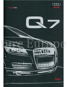 2005 AUDI Q7 HARDBACK PRESSKIT GERMAN 2