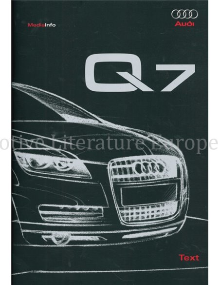 2005 AUDI Q7 HARDCOVER PERSMAP DUITS