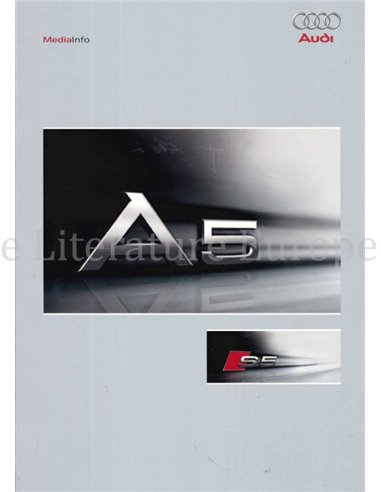 2007 AUDI A5 HARDCOVER PRESSEMAPPE DEUTSCH
