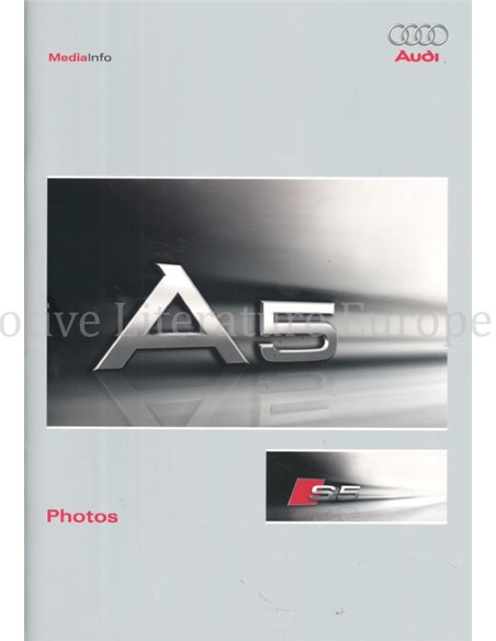 2007 AUDI A5 HARDBACK PRESSKIT GERMAN