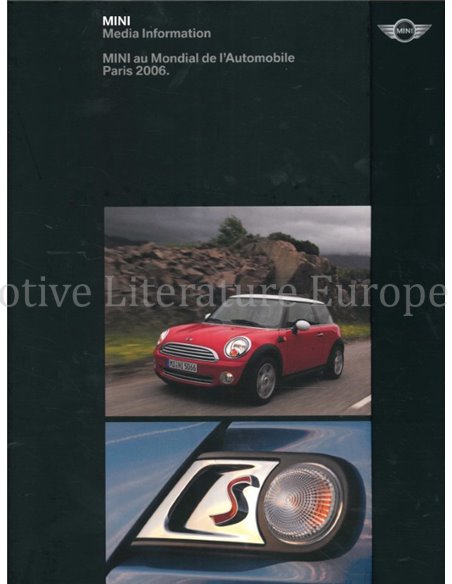 2006 MINI PARIS HARDCOVER PRESSEMAPPE FRANZÖSISCH | DEUTSCH
