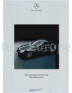 2003 MERCEDES BENZ SLR MCLAREN PRESSEMAPPE DEUTSCH 2