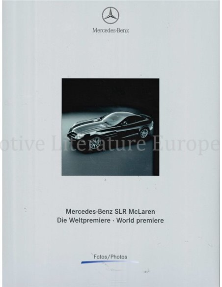 2003 MERCEDES BENZ SLR MCLAREN PRESSEMAPPE DEUTSCH