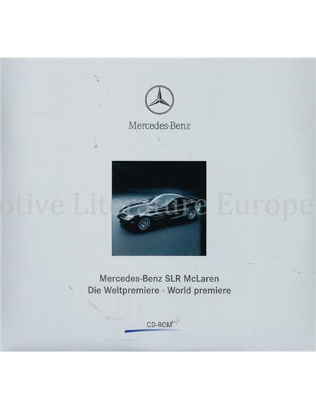 2003 MERCEDES BENZ SLR MCLAREN PRESSEMAPPE DEUTSCH