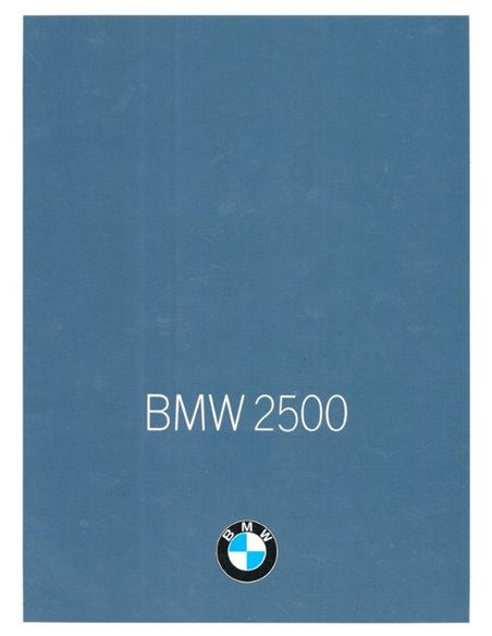 1969 BMW 2500 BROCHURE DUTCH
