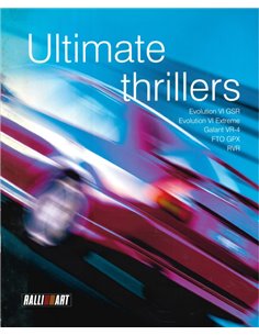 2000 MITSUBISHI RALLYART PROGRAMMA BROCHURE ENGLISH